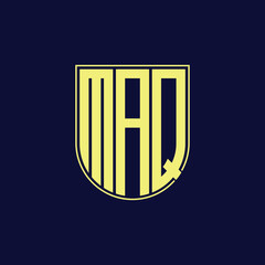maq letter logo design