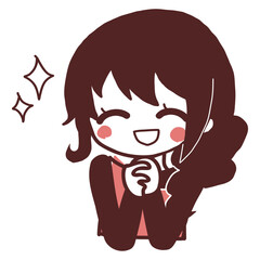 主婦手を組む(きらきら)