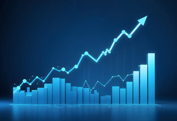 Technology and Medicine Merge in Business Charts Health Monitor Tracking Market Digital Graphs