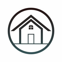       House logo vector art illustration.
