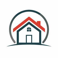       House logo vector art illustration.
