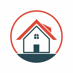      House logo vector art illustration.
