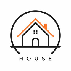       House logo vector art illustration.
