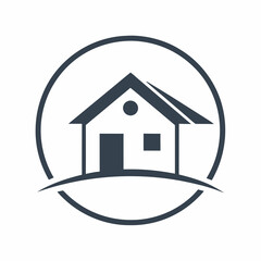       House logo vector art illustration.
