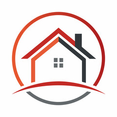       House logo vector art illustration.
