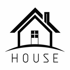       House logo vector art illustration.
