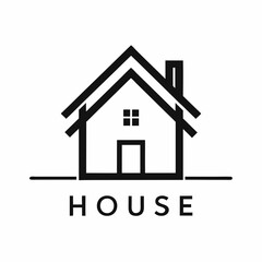       House logo vector art illustration.
