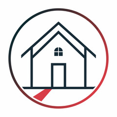       House logo vector art illustration.
