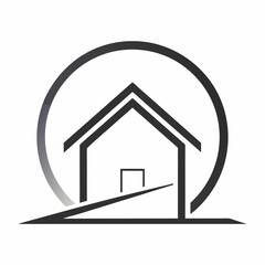       House logo vector art illustration.
