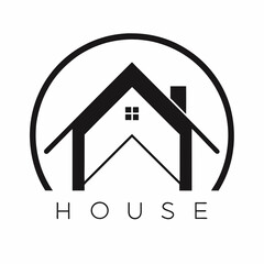       House logo vector art illustration.
