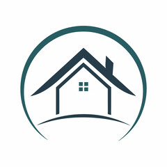 Obraz premium House logo vector art illustration. 