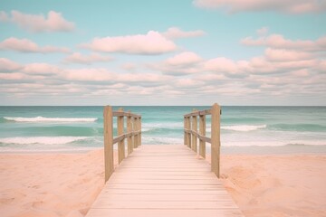 Fototapeta premium Pastel background beach outdoors horizon.