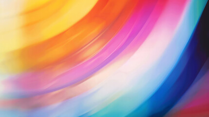 Fototapeta premium Freedom and Pride: Colorful freedom blurred rainbow flag texture, blurred background with colorful curves, bright colors and rainbow colored gradients. LGBTQIA Pride month rainbow texture concept.