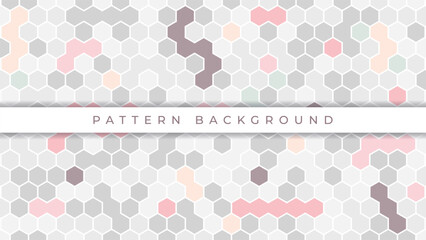hexagon colorful pattern background design