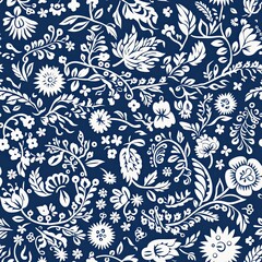 abstract seamless floral pattern