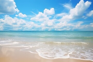 Fototapeta premium Landscape beach sea panoramic.
