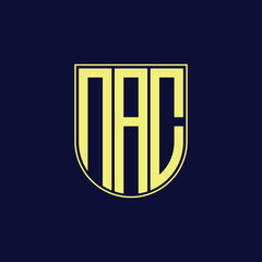 nac letter logo design