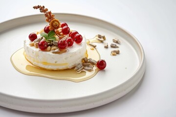 Creamy Ricotta Cheesecake with a Burst of Sweetness