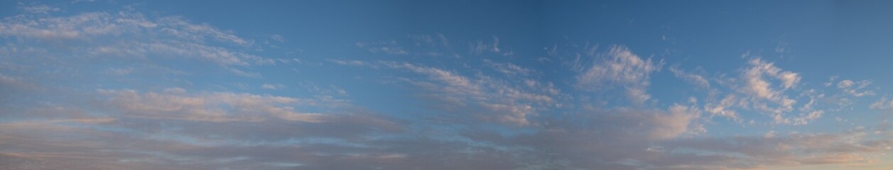 Blue sky after rain,. Beautiful Cumulus clouds flying across the sky,
