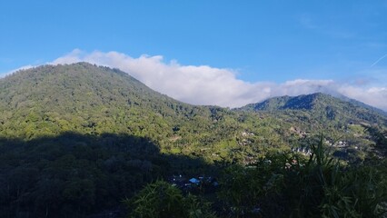 Bali Island : view of the mountains in autumn