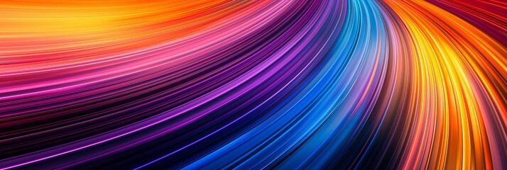 Colorful abstract wave background. A stunning vibrant background with flowing, colorful waves. Ideal for advertising, graphic design, web design, and artistic projects across multiple platforms.
