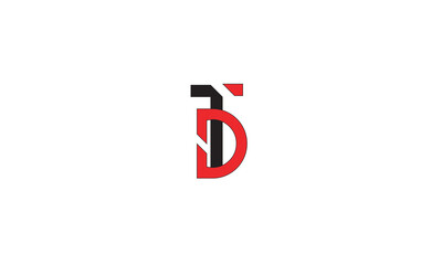 TD, DT, D, T Abstract Letters Logo Monogram	