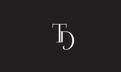 TD, DT, D, T Abstract Letters Logo Monogram	