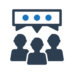 Influencer talk icon