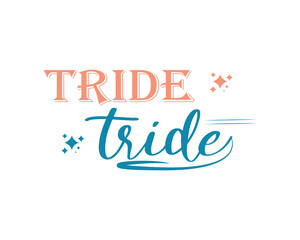 typography t shirt vector colorful