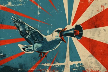 freedom of speech topic flat illustration 