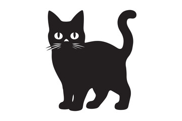 Cat silhouette victor illustration and artwork.