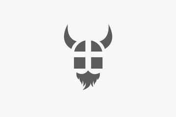 Illustration vector graphic of windows and viking. Good for logo