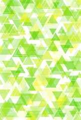 背景素材_三角形_緑
