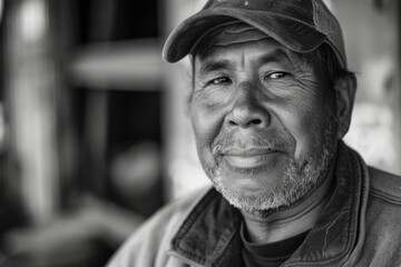 professional industrial worker, diverse hispanic man  at his work - factory, construction site  or warehouse