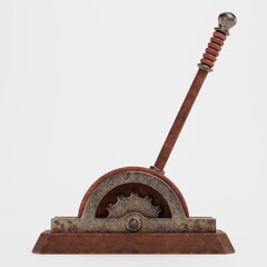 Realistic 3D Render of Lever