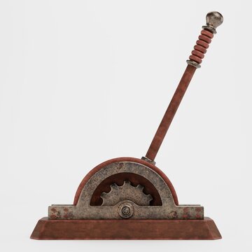 Realistic 3D Render of Lever