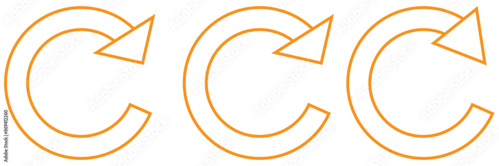 Poster refresh icon vector illustration. reload sign and symbol. update icon.print