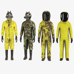 Realistic 3D Render of Protective Suits