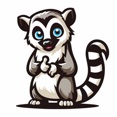 African Civet mascot vector illustration