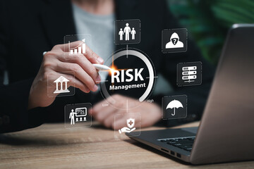 Risk assessment and management concept, Businesswomen reducing business risks, Financial,...