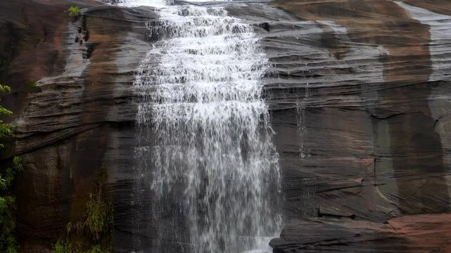 Chet Si Waterfall in the rainforest, Bueng Kan Province, Thailand