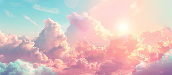 iridescent clouds background