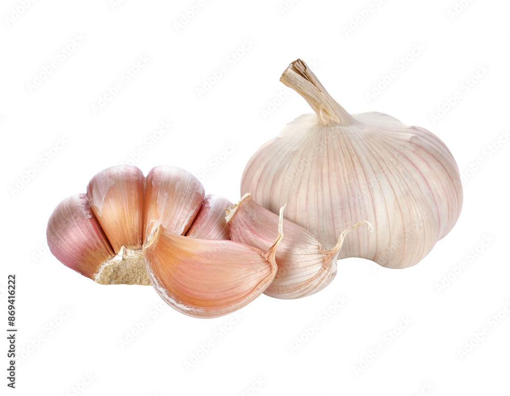 Wall mural Fresh garlic transparent png