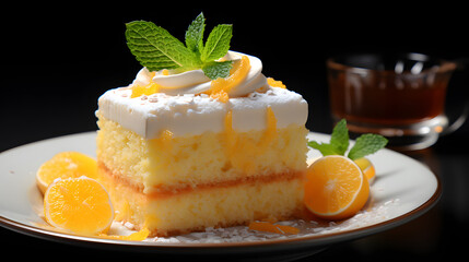 sponge cake dessert food photography background poster 