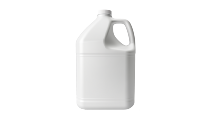 Cleaning bottle cutout. White bottle mockup