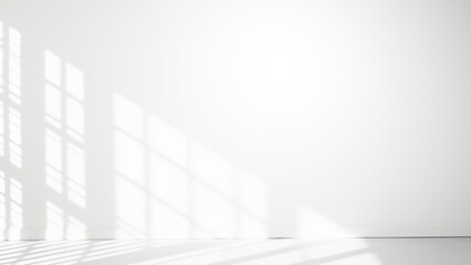 Fototapeta premium Window shadow on wall overlay