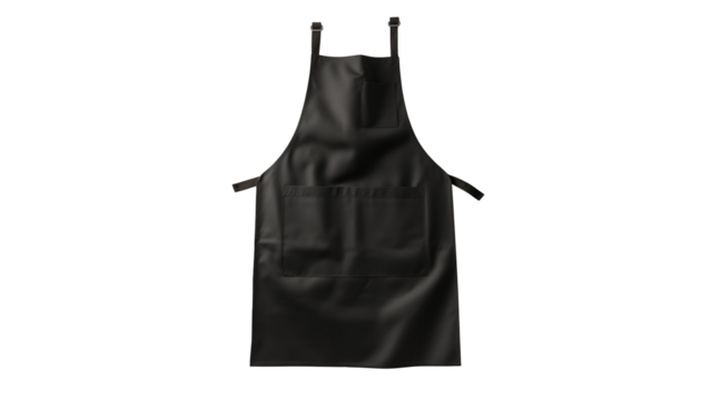 Black kitchen apron cutout