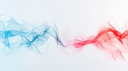 Obraz premium Heartbeat rhythm (copy space, inner calm, ethereal, manipulation, abstract backdrop)
