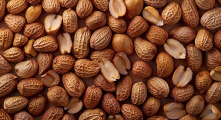 Close-Up of Shelled Peanuts in a Pile