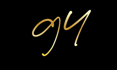  Number Gold Casual Modern Logo